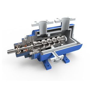 Bomba de três parafusos com jaqueta dupla